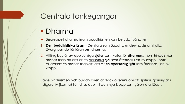 the dharmas